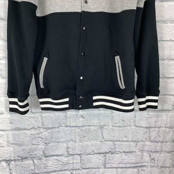 NFL Team Apparel Pittsburgh Steelers button up varsity jacket Paz youth 18 - Picture 2 of 5